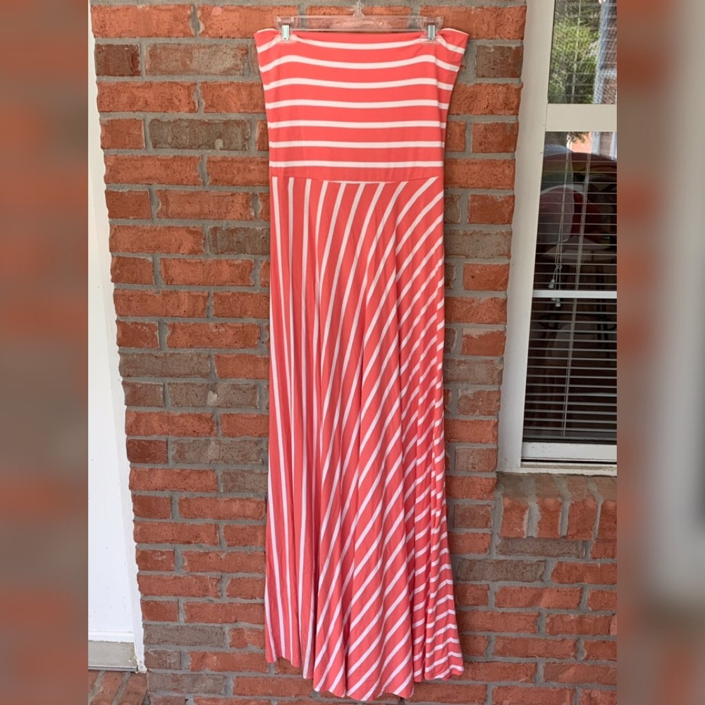 Bebe strapless maxi dress